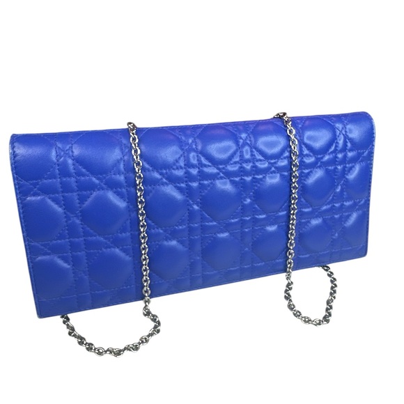 Christian Dior Cannage crossbody/shoulder/clutch lamb leather bag - Picture 2 of 12